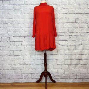 S/W/F Orange Drop Waist Mini Dress